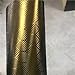 1.52x18m 1 Roll Sizes PET- Gold Honeycomb Carbon car Vinyl Wrap Film with air Release, Car Stickers Laptop Skin Auto Accessories
