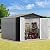 DWVO 10x8ft Metal Outdoor Storage Shed, Waterproof Tool Shed Heavy-Duty Storage Unit with Lockable Door and Vents, Ideal for Bicycles, Tools, Lawnmowers, Backyards, Patios, Lawns - Dark Gray