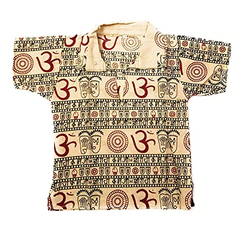 Image of Boys Om Printed T-Shirts /Kurta 100% Cotton Made in India