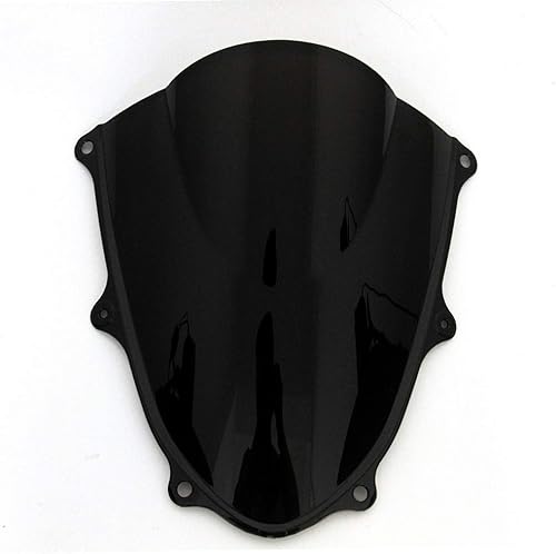 Miniatura 3 de Parabrisas de motocicleta para motocicleta, parabrisas iridio negro con tornillos, tornillos y cierre de tuerca compatible con Suzuki GSXR1000 K17