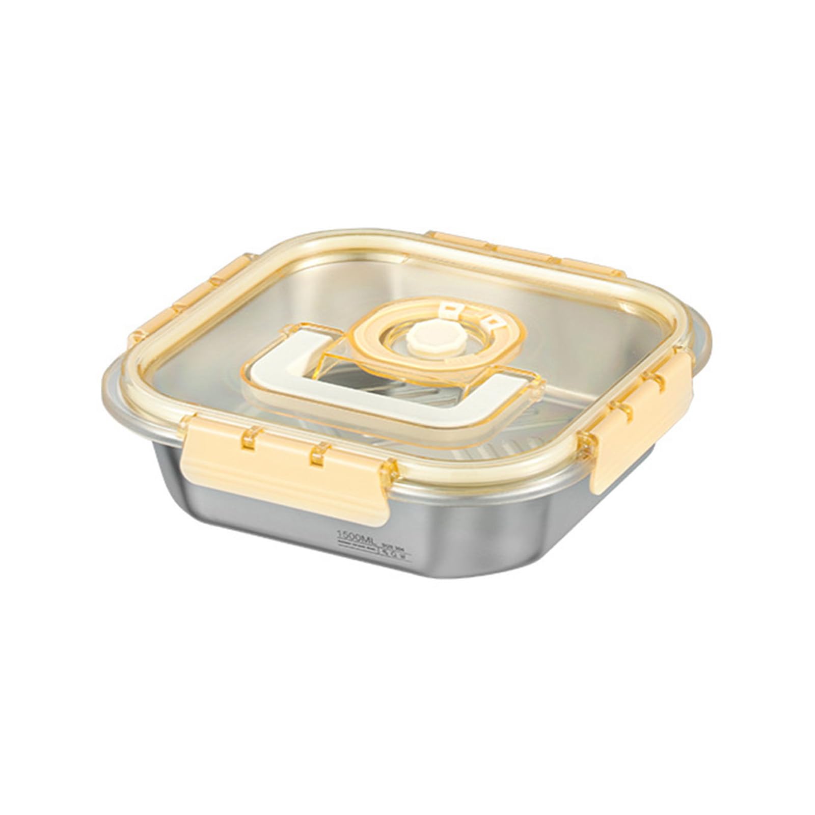 MICFENY Large Food Storage Container Convenient Stainless Steel Food Storage Box Freshness Case for Everyday Use