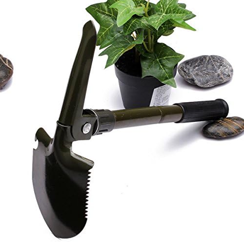 Folding Multifunctional Shovel Outdoor Camping Shovel Mini Survival Trowel Tools with Snow Spade Pick Saw Compass