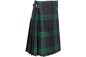 Kid's Casual Boys Kilt in Black Watch Plaid