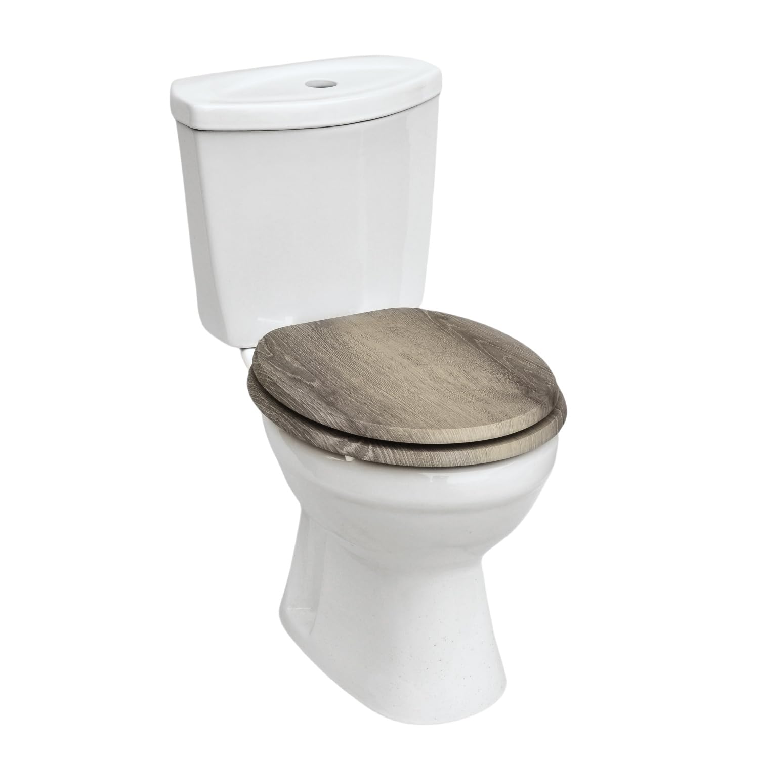 SINOBATH Sedile e copriwater per WC con sistema di abbassamento automatico, in tanti bei modelli tra cui scegliere (legno antico)