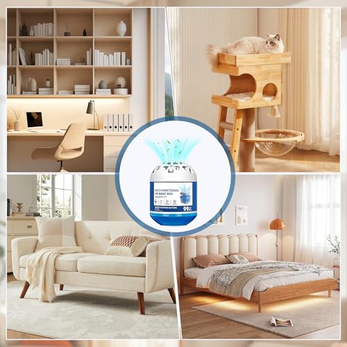 4 Stück Multifunctional Air Magic Box, Staubsammler, Indoor Luftreinigung Staub Entfernung Magic Box, Automatische Staubabsaugung, Geeignet für Haustierbereiche, Wohnungen und Büros