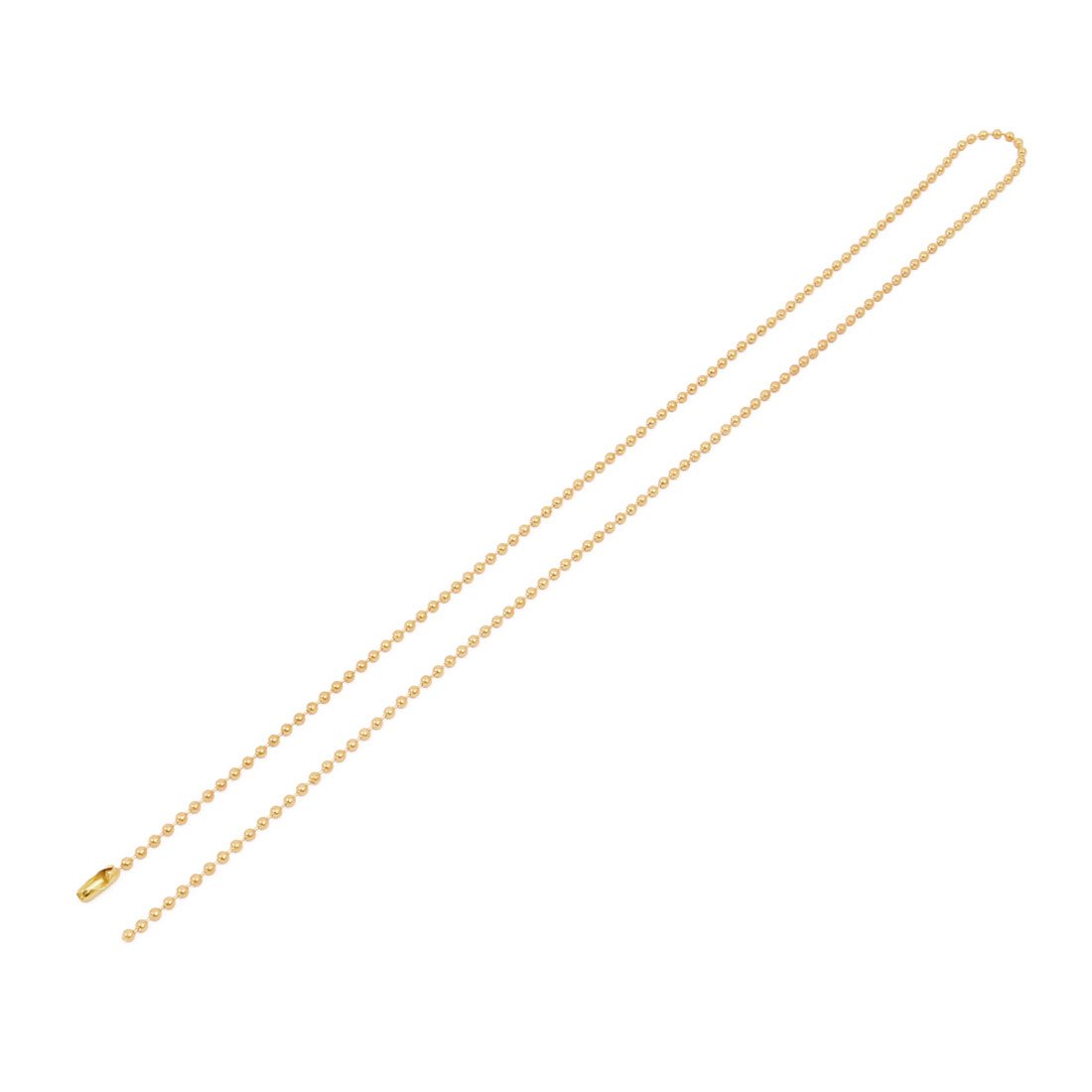 Aexit 2.4mm Dia Lighting fixtures and controls Copper Beaded Connector Ball Key Chain Gold Tone 60cm Length