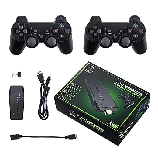 INSYOO Video Game Stick Lite Retro 2 Controles Sem Fio 10mil Jogos for Adult and Children(64G)