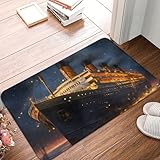Türvorleger Titanic-Kreuzfahrt Abtreter Türmatte Dünne Haustür-Matte Für Terrasse...