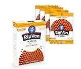 Rip Van Wafels Honey & Oats Stroopwafels - Healthy Snacks - Non GMO Snack - Keto Friendly - Office Snacks - Low Sugar (3g) - Low Calorie Snack - 4 Count