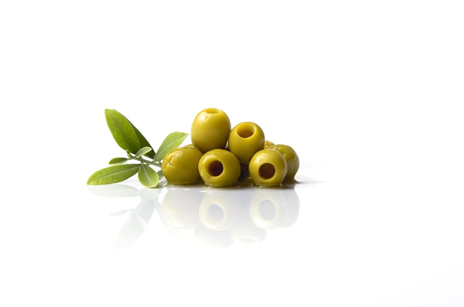 Triana Olivas by Don Gastronom. Manzanilla Olives sampler. Pitted, Whole, and Whole with Rosemary & Garlic. 350g (12.35oz) jars. Pack of 6 (two of each).