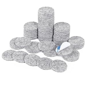 Shintop Filzgleiter 50 Stück Selbstklebend Rund