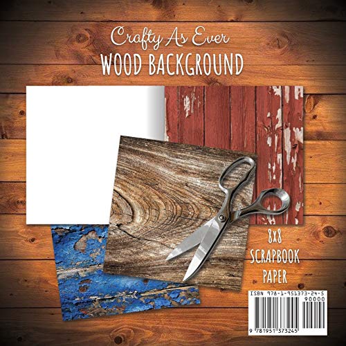 Wood Background Scrapbook Paper Pad 8x8 Scrapbooking Kit for Papercrafts, Cardmaking, DIY Crafts, Rustic Texture Design, Multicolor - Thumbnail 2