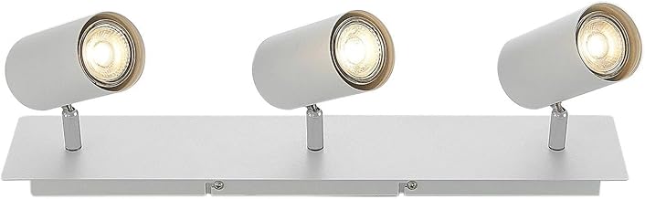 Lindby Joffrey (Modern) in White Metal (3 Bulbs, GU10) - Ceiling Light Ceiling Lamp Spotlight Living Room Light