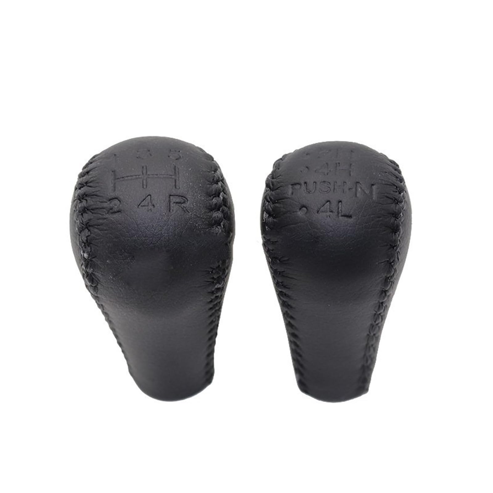 Rzccrbevr Car Shift Lever Knob for Nissan for Skyline for GTR for R32 R33 for GTSt 5 Speed Gear Control KNOBS Stick Shifter Pen(Pair Black)