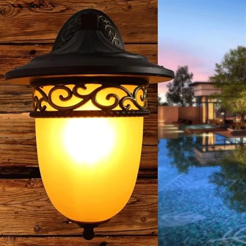 Applique murale extérieure E27 rétro pour illuminer et sécuriser votre jardin - 5