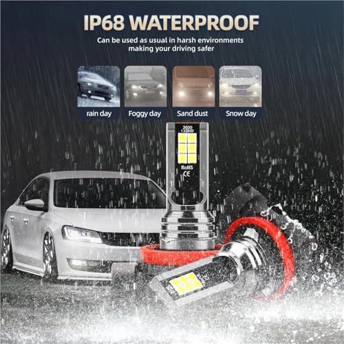 Faros antiniebla Canbus Sin Error H11 para evitar fallos de luz en coche 6