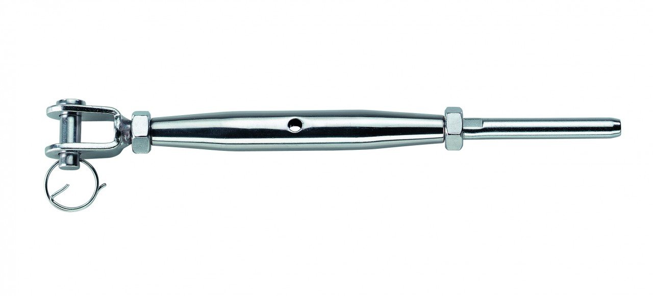 Tendeur (rido) En Inox AISI 316 Sprenger - Filetage M16, Charge Rupture 8000 Kg, Longueur 475 Mm - Pour Gréement, Marine, Levage - 4