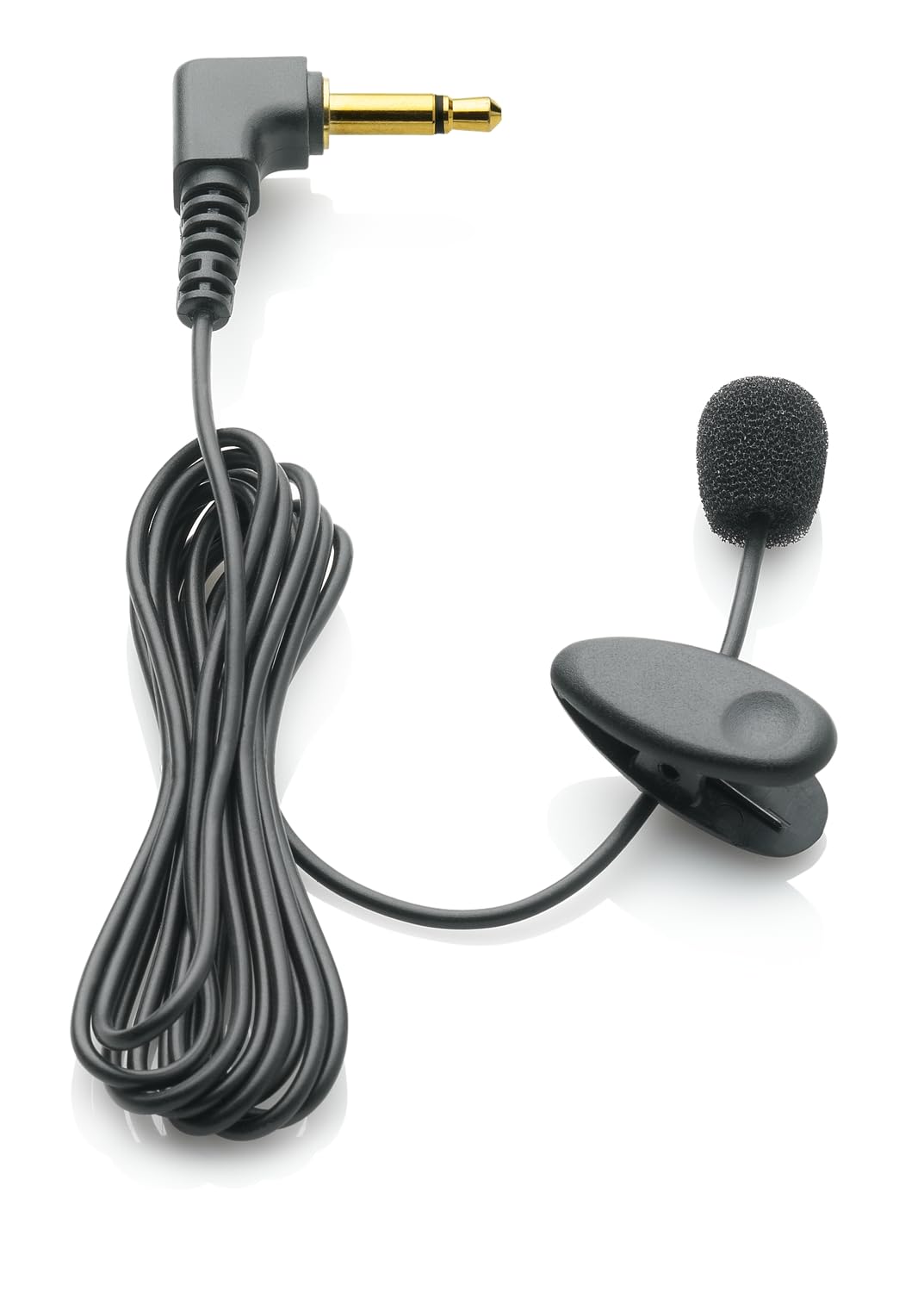 PHILIPS LFH9173 Anclippbares Mikrofon mit 3.5 mm Klinke, Windabschirmung Krawattenclip, Kabellänge 1.2 m, Mono schwarz
