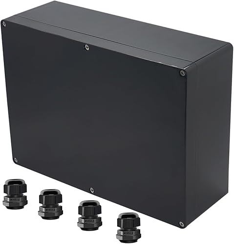 Miniatura 20 de Paquete de 2 cajas de proyectos de plástico impermeable ABS IP65 Caja electrónica para proyectos de 3.94 x 2.68 x 1.97 pulgadas