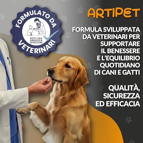 Integratore Articolazioni Cane, Mangime Complementare Di Alta Qualità Made In Italy. 120 Compresse A Forma Di Osso Con: Glucosamina, Condroitina, Artiglio Del Diavolo, Msm. Nuova Formula Cani E Gatti - 2