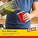 Glad Everyday Disposable Plastic Cups, Red - Heavy Duty Drinking Party Cups - Strong & Sturdy for All Occasions - 18 Ounce, 40 Count