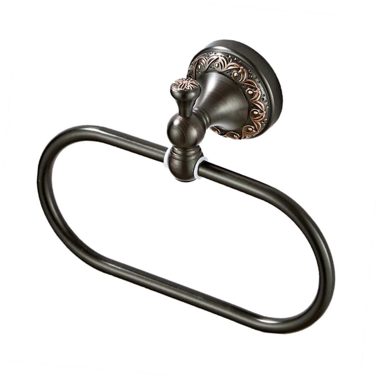 jojofuny Portasciugamani ad Anello in Rame Portasciugamani da Parete per Bagno Design Retrò Moderno Salvaspazio per Appendere Asciugamani e Accessori in Cucina e Bagno
