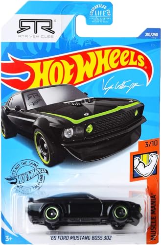 Hot Wheels 2020 Muscle Mania 69 Ford Mustang Boss 302, Black