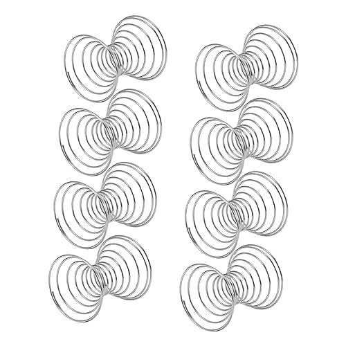 BESTOYARD 10 Pcs Bolas De Primavera De Acero Inoxidable Prácticas Mezcling Bolas (plata)