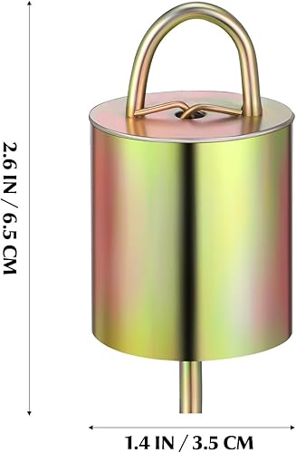 Miniatura 2 de 8 campanas de cabra de cobre para collares de ganado, campanas de metal duraderas con diseño rústico para decoración de granja y uso festivo