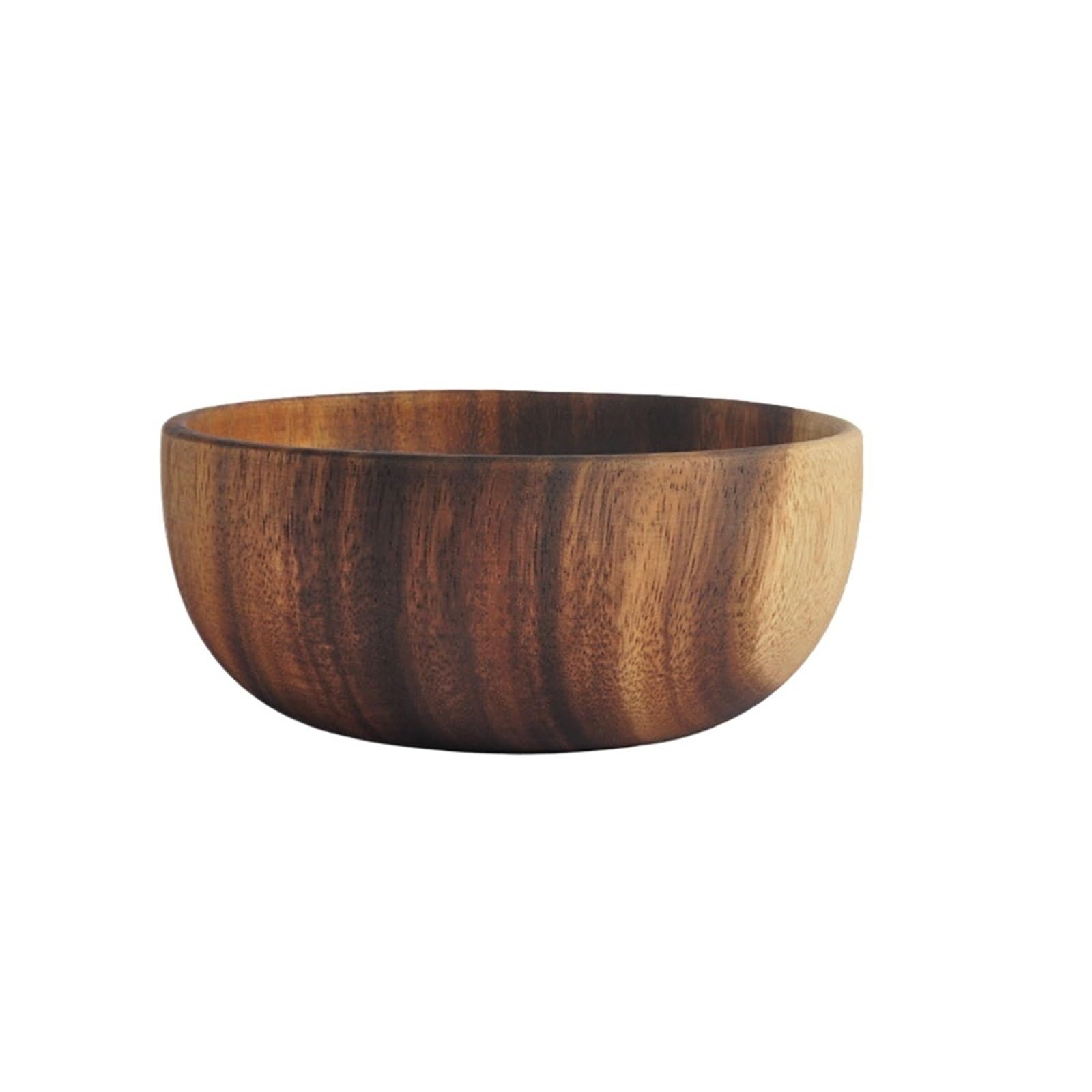 1 pieza de ensaladera madera hecha a mano, vajilla granos frutos secos, boca poco profunda(18CM)