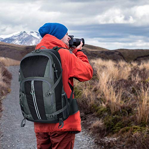 Mornyray Wanderrucksack 40L, Wasserdicht Herren Damen Outdoor Reiserucksack für Trekking, Camping, Wandern, Bergsteigen, Klettern mit Regenhülle - Image 8