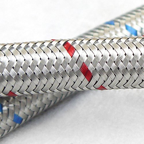 Xcel Home™ Schlauch für Waschtischgarnitur / Küche, flexible Rohre, 300 mm lang, M10 x 1/2 Zoll BSP-Gewinde (kurzes Gewinde), zur Verbindung mit Einlochmischbatterie || Produktcode: FPM10-300S (X1) ||