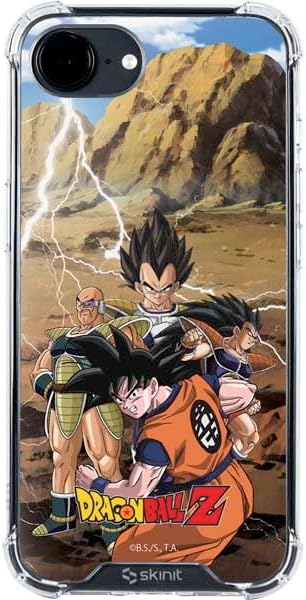 Skinit Clear Phone Case Compatible with iPhone 16e - Officially Licensed Dragon Ball Z Goku and Nimbus Design