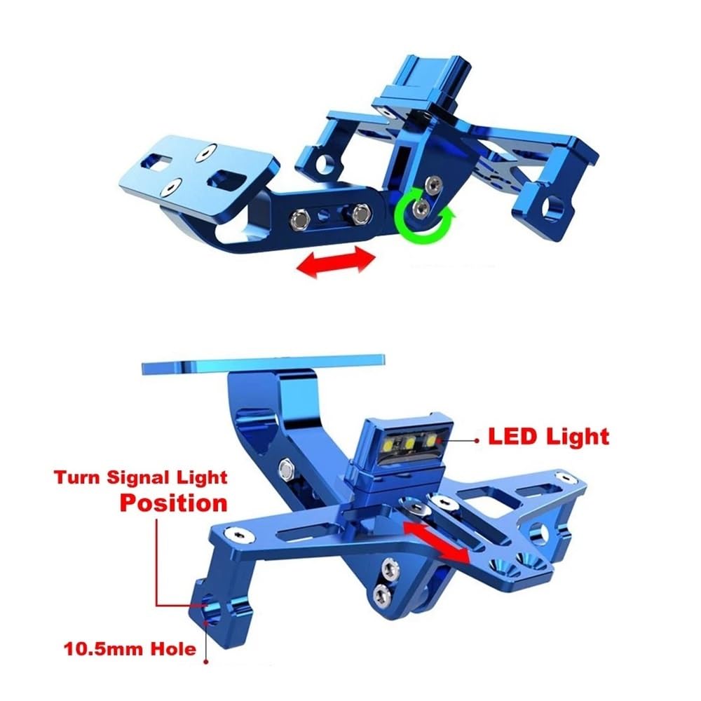 Portatarga Moto Regolabile Posteriore Tail Tidy Targa Staffa di Supporto HA CONDOTTO LA Luce Accessori Per CF 650 650MT 650NK 400NK GT