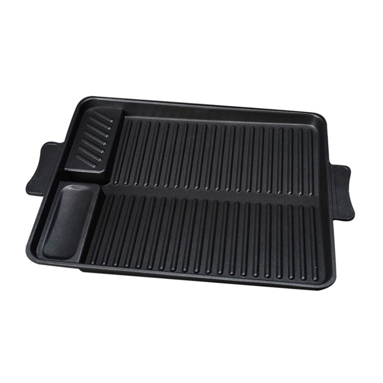 1pezzi Barbecue all Aperto Teglia da Forno Rettangolare Multifunzione Utensile per Arrostire Adatto per Barbecue Domestici Resistente al Calore per Drenaggio Olio
