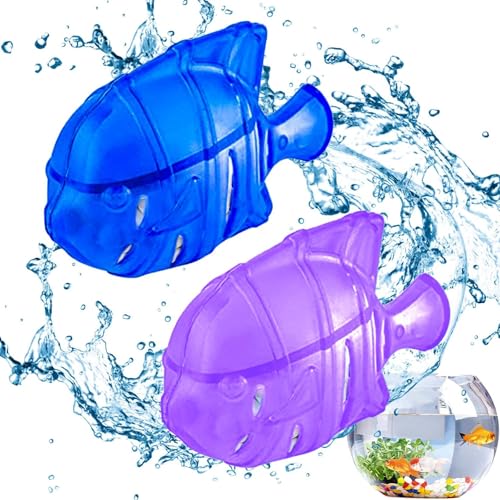 Aquarium Water Clarifier | Clear Cloudy Fish Tank Water Treatment, Safe for Freshwater & Saltwater Fish and Plants - 2 Pack