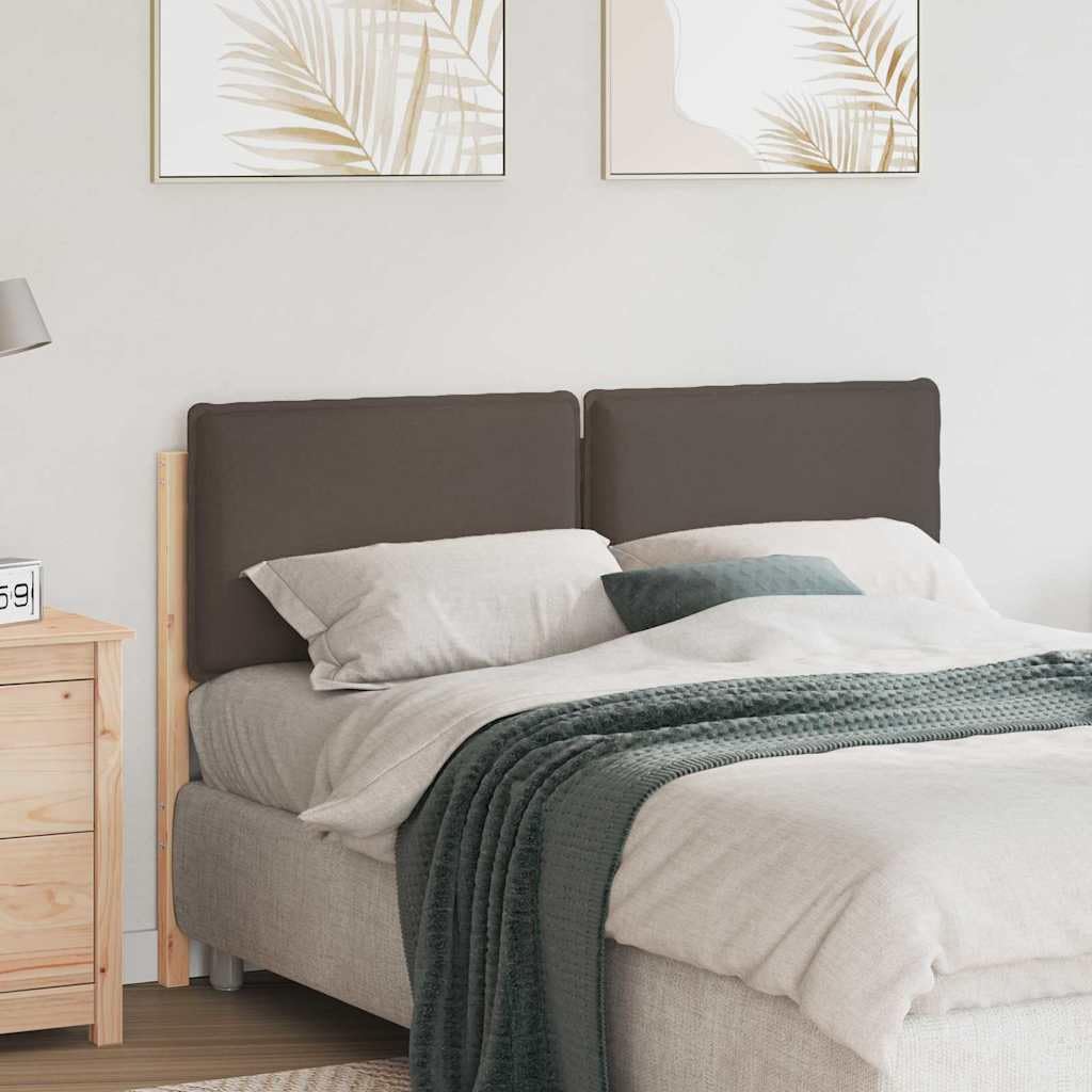 Wyściełany zagłówek z litego drewna sosnowego, naturalnie jasnoszary, 140 cm, nowoczesny design do sypialni, trwały i wygodny