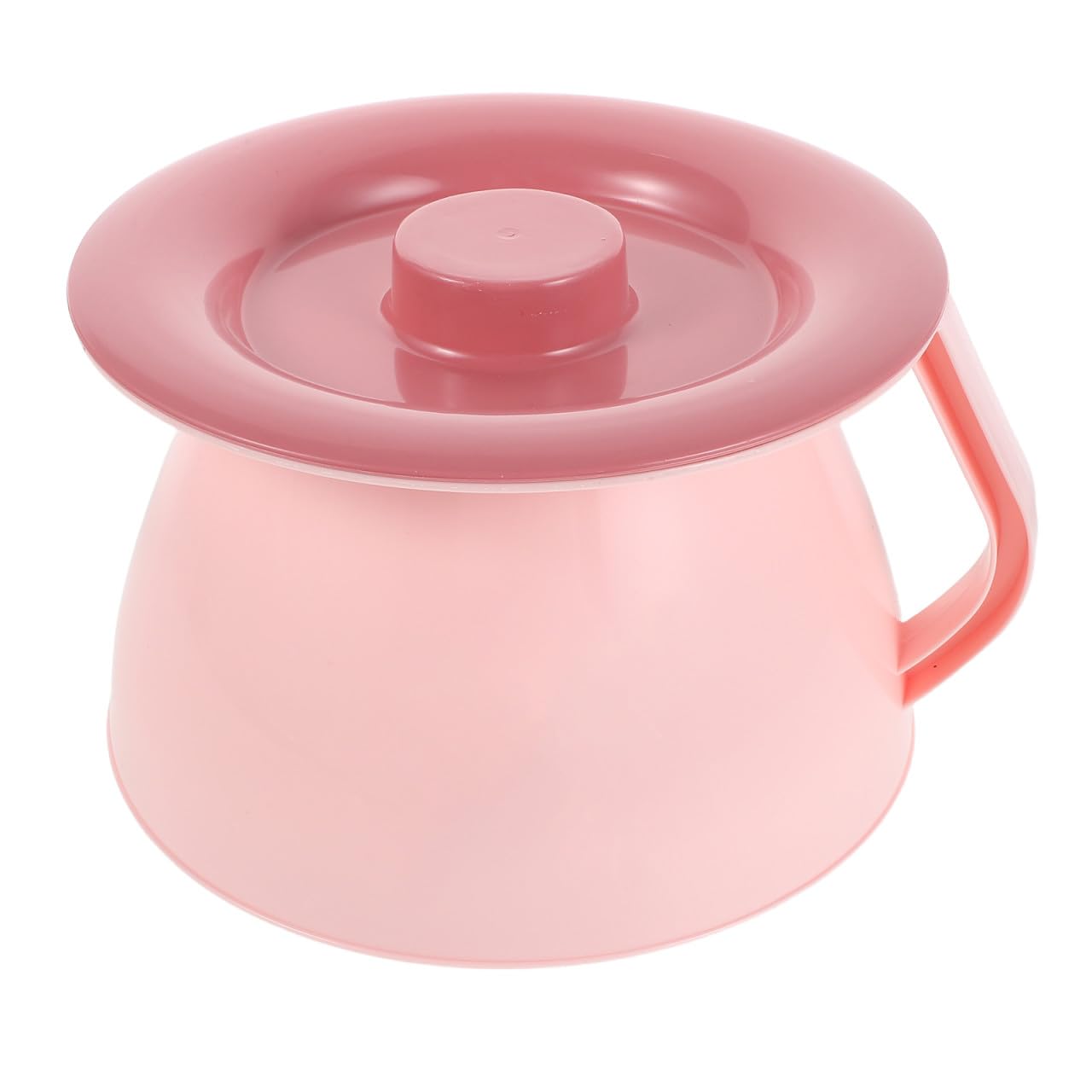 ERINGOGO Portable Potty Training Toilet with Lid, Pink Plastic Urinal Pot, Travel-Friendly Indoor Bedside Urinal Suitable for Camping, Emergency, and Pregnant Women