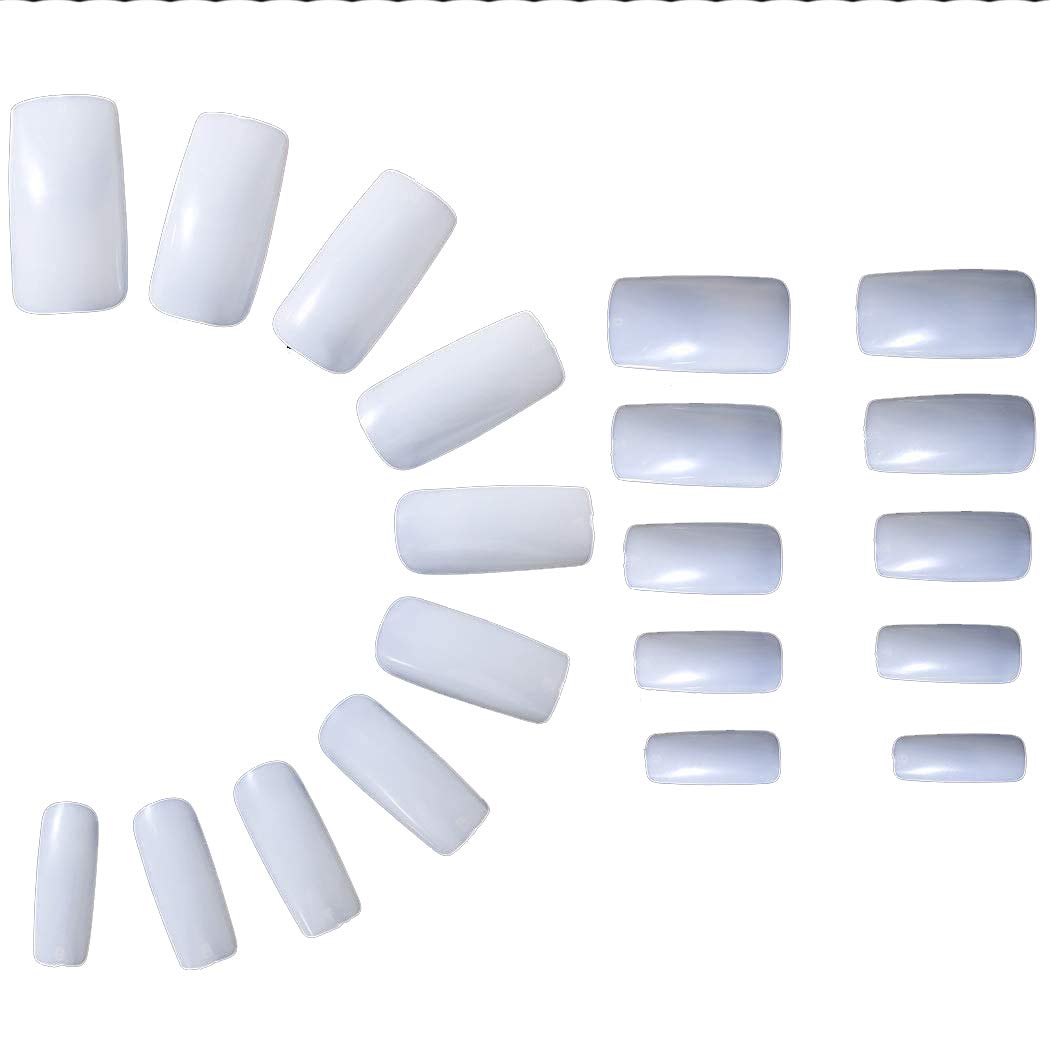 500pcs Technique D'ongle Acrylique En 10 Tailles Pour La Conception Des Ongles