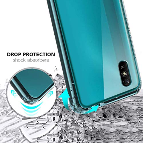Image of REALCASE Silicone Back Cover Case, Scratch Resistant Protective Crystal Clear Transparent Shock Proof Back Cover Case for Xiaomi Mi Redmi 9A / 9i