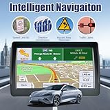 7 Inch Sat Nav, HD Touch Screen GPS Navigation for Cars Trucks with UK, Europe Maps, HGV Sat Nav Trucks, Lifetime Free Updates, Support Postcode Search, Speed Camera Alert, Voice Guidance, POI - Image 6