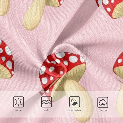 Cute Cartoon Mushrooms Pink Girl Panties Cute Toddler Girls Underwear Cotton Colorful Briefs Girls Undies 2t3