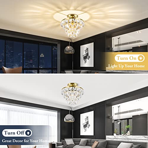 Plafones de cristal modernos E27 de techo para el dormitorio 5