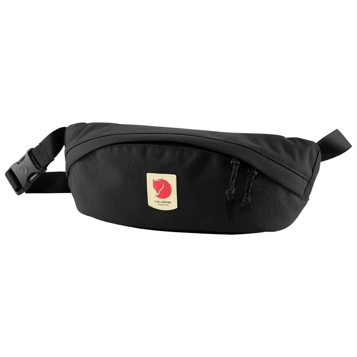 FJALLRAVEN Ulvo Medium torba na biodra, czarna, 28 x 12 x 10 cm, 2 l