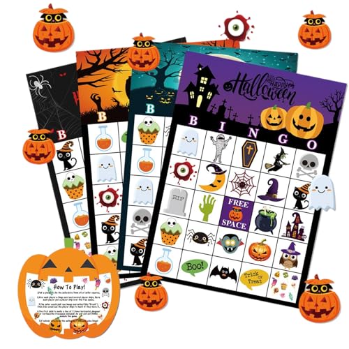 Juegos De Halloween Para Adultos | Juego De Cartas Para 24 Jugadores En Fiestas | Juego De Juguetes Para Reuniones En Escuela Hogar Reuniones Sociales Fiestas Familiares Viajes Camping Vacaciones