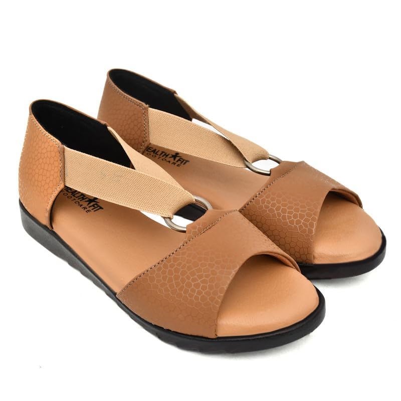 Image of HEALTH FIT Extra Soft Ortho Care Diabetic & Orthopedic Sandal /Doctor Sandal-With Back Support Footwear & stylish for Girl's /Women's