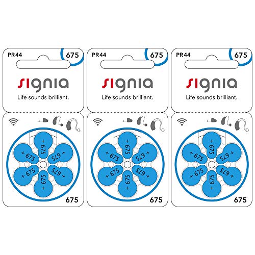 シグニア 補聴器用空気電池 PR44(675) 3パックセット(18粒)