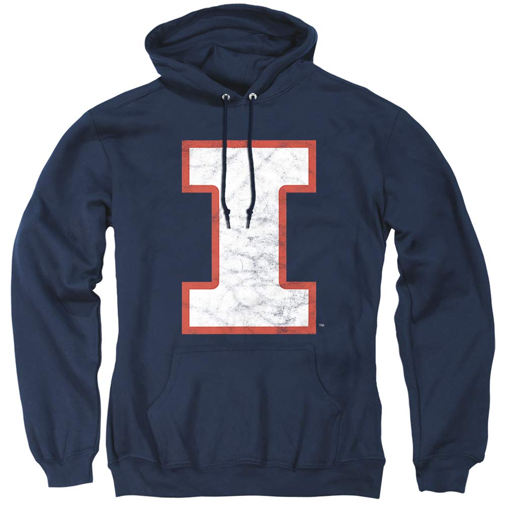 LOGOVISION Official Collegiate Distressed Primary Logo Adult Pullover Hoodie Collection — view 366