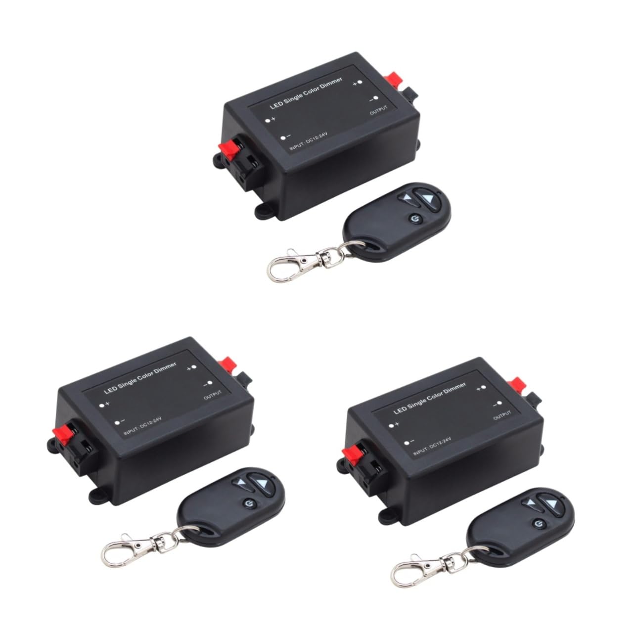 DOITOOL 3 Stücke 12v-24v Dimmer Controller Einzelne Licht Dimmer Fernbedienung Mit 3 Tasten Pwm Digitale Dimmen Für