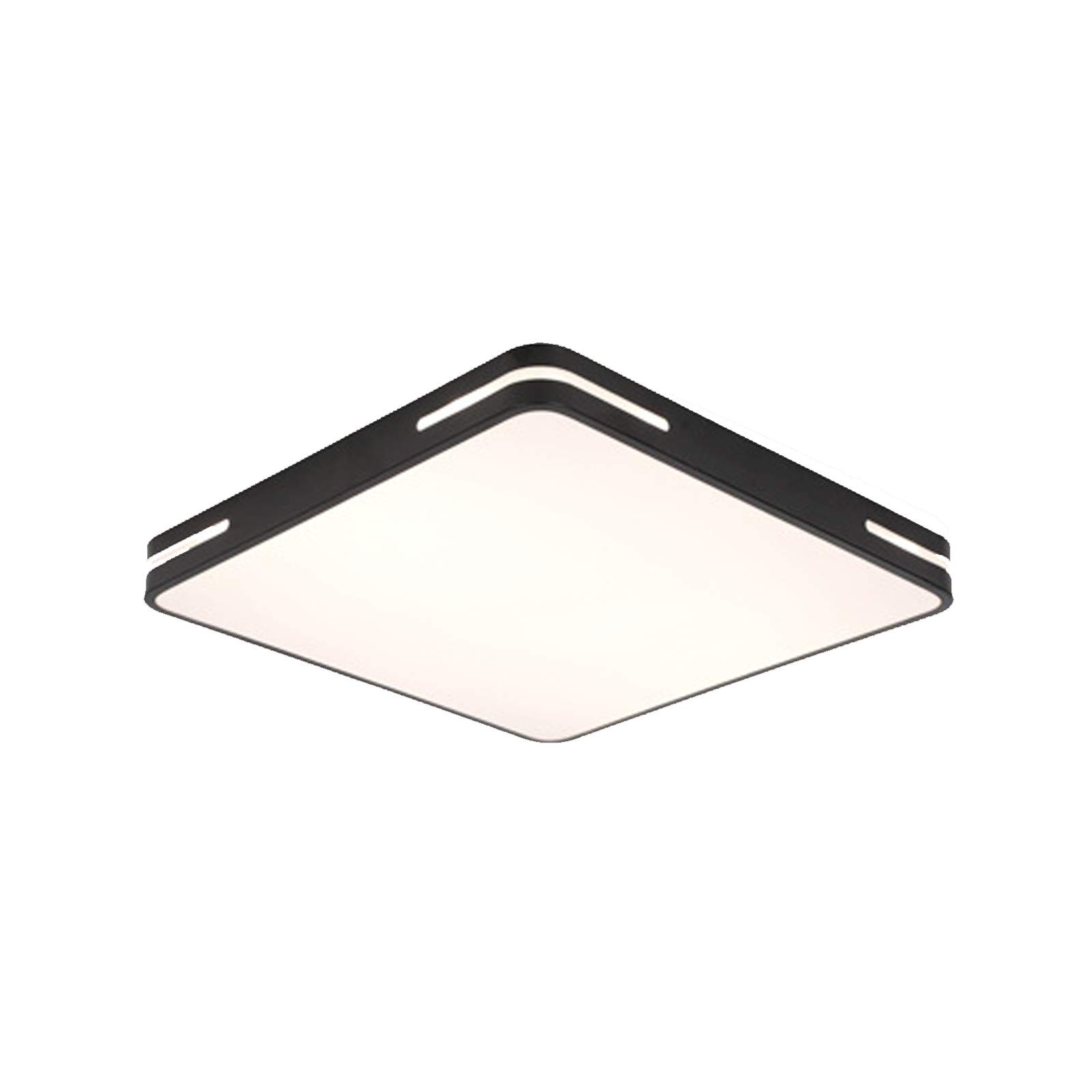 Plafonnier LED carré sans scintillement à 3 couleurs réglables